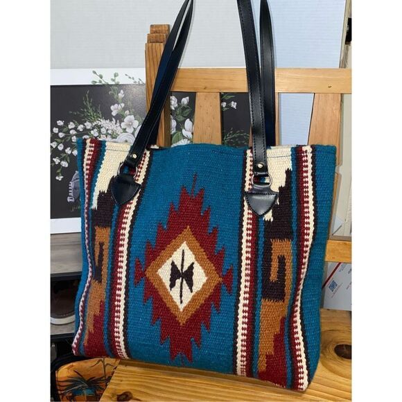 Saddlebag company southwest  wool handwoven Purse - Picture 7 of 8